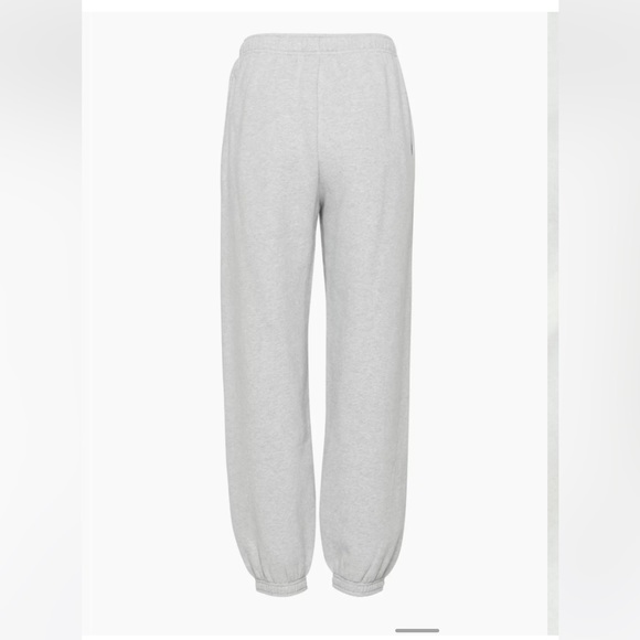 Aritzia TNA cozy fleece boyfriend joggers in grey - Picture 5 of 12